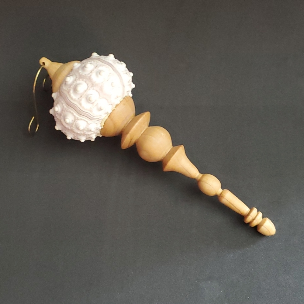 Sputnik Sea Urchin Woodturned Ornament L